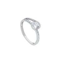 Anello Gioielleria Dossena  Donna 9ktbrilli in Oro bianco 224491 SONGA - 224491 SONGA